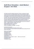 Swift River Simulation - Adult Medical Surgical - Ann Rails Questions and Answers 100&percnt; solved