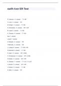 swift river ER Test Questions and Answers 100&percnt; correct