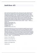 Swift River- ATI Questions and Answers 100&percnt; correct 