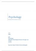 OCR 2023 GCE Psychology H567/02: Psychological themes through core studies A Level Question Paper & Mark Scheme (Merged)