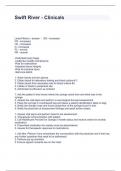 Swift River - Clinicals Questions and Answers 100&percnt; Accurate