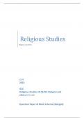 OCR 2023 GCE Religious Studies H173/02: Religion and ethics AS Level Question Paper & Mark Scheme (Merged)