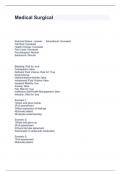 Medical Surgical Questions and Answers 100&percnt; Accurate