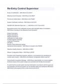 Re-Entry Control Supervisor