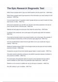 The Epic Research Diagnostic Test