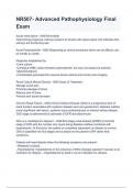 NR507- Advanced Pathophysiology Final Exam