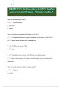ORMC PCU Test Questions & 100&percnt; Verified  Answers &vert; Latest Update &vert; Already Graded A&plus; 