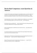 Davita final Competency exam Questions & Answers