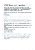 OR350 Chapter review questions