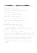 ScribeAmerica Outpatient Final Exam