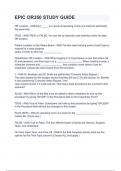 EPIC OR350 STUDY GUIDE