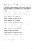 ScribeAmerica Final Exam