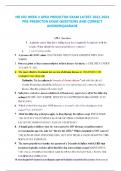 NR 603 WEEK 4 APEA PREDICTOR EXAM LATEST 2023-2024  PRE-PREDICTOR EXAM QUESTIONS AND CORRECT  ANSWERS|AGRADE