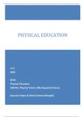 OCR 2023 GCSE Physical Education J587/01: Physical factors affecting performance Question Paper & Mark Scheme (Merged)