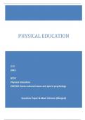 OCR 2023 GCSE Physical Education J587/02: Socio-cultural issues and sports psychology Question Paper & Mark Scheme (Merged)
