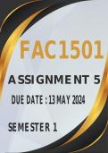FAC1501 Assignment 5 2024