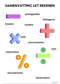 Kleurrijke samenvattingen LKT rekenen ( oefenvragen) en Nederlands