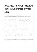 ANALYZED PN ADULT MEDICAL SURGICAL PRACTICE B WITH NGN 
