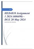 HED4810 Assignment 1 2024 (606690) - DUE 20 May 2024
