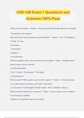 CSD 146 Exam 1 Questions and Answers 100% Pass