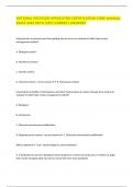 NATIONAL PESTICIDE APPLICATOR CERTIFICATION CORE MANUAL EXAM 2024 WITH 100&percnt; CORRECT ANSWERS