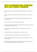 NUR 176 HONDROS FINAL  EXAM 2024 WITH 100&percnt; CORRECT ANSWERS