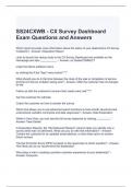 SS24CXWB - CX Survey Dashboard Exam Questions and Answers
