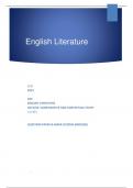 OCR 2023 GCE ENGLISH LITERATURE H472/02: COMPARATIVE AND CONTEXTUAL STUDY A LEVEL QUESTION PAPER & MARK SCHEME (MERGED)