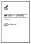 GCE AS MARKING SCHEME SUMMER 2017 AS &lpar;NEW&rpar; COMPUTER SCIENCE - UNIT 2 2500U20-1