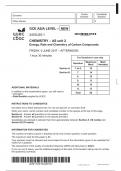 GCE AS/A LEVEL – NEW 2410U20-1 CHEMISTRY – AS unit 2 Energy, Rate and Chemistry of Carbon Compounds