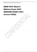 NRNP6541Week6 MidtermExam2023 GENUINEEXAM(100% CorrectPASS)