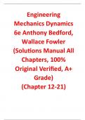SOLUTION MANUAL FOR ENGINEERING MECHANICS DYNAMICS 6TH EDITION  CHAPTER 12&lowbar;21 BY ANTHONY BEDFORD&comma; WALLACE FOWLER 