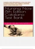 NURSING NOW 8TH EDITION CATALANO TEST BANK|QUESTIONS AND CORRECT ANSWERS 2024|A+ GURANTEED |100% PASS
