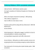 Policing Midterm With complete solutions&excl;&excl;