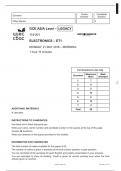 GCE AS/A Level – LEGACY 1141/01 ELECTRONICS – ET1