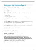Duquesne Uni Biochem Exam 2 Questions And Answers With Verified Solutions