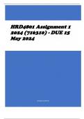 HRD4801 Assignment 1 2024 (716310) - DUE 15 May 2024