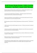 ALAT Exam Study Guide &vert; 100&percnt; Correct Answers &vert; Verified &vert; Latest 2024 Version