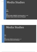 OCR 2023 GCE Media Studies H409/02: Evolving media A Level Question Paper & Mark Scheme (Merged)
