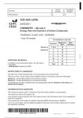GCE AS/A LEVEL 2410U20-1 CHEMISTRY – AS unit 2 Energy, Rate and Chemistry of Carbon Compounds