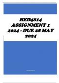 HED4814 Assignment 1 2024 - DUE 28 May 2024
