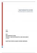 OCR 2023 GCE MATHEMATICS B MEI H640/01: PURE MATHEMATICS AND MECHANICS A LEVEL QUESTION PAPER & MARK SCHEME (MERGED)