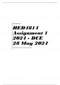 HED4814 Assignment 1 2024 - DUE 28 May 2024