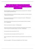 BIOL 200 Week 1 Reading Quizzes &vert; 100&percnt; Correct Answers &vert; Verified &vert; Latest 2024 Version