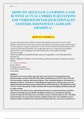 ABMF ITE 2024 EXAM 2 &lpar;VERSION A AND B&rpar; WITH ACTUAL CORRECR QUESTIONS AND VERIFIED DETAILED RATIONALES ANSWERS 2024&lpar;NEWEST&rpar; ALREADY GRADED A&plus;