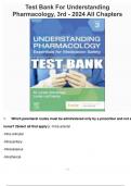 Test Bank For Understanding Pharmacology, 3rd - 2024 All Chapters