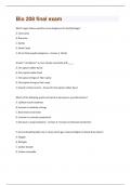 Bio 208 final exam Questions and Answers 100% Solved correctly