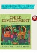 TEST BANK FOR CHILD DEVELOPMENT 10TH EDITION BY LAURA E. BERK CHAPTERS 1 - 15 |QUESTIONS AND CORRECT ANSWERS 2024|A+ GURANTEED |100% PASS