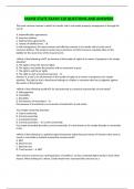 MAINE STATE EXAM&sol;128 QUESTIONS AND ANSWERS