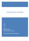 OCR 2023 GCSE Citizenship Studies J270/02: Citizenship in action Question Paper & Mark Scheme (Merged) CITIZENSHIP STUDIES